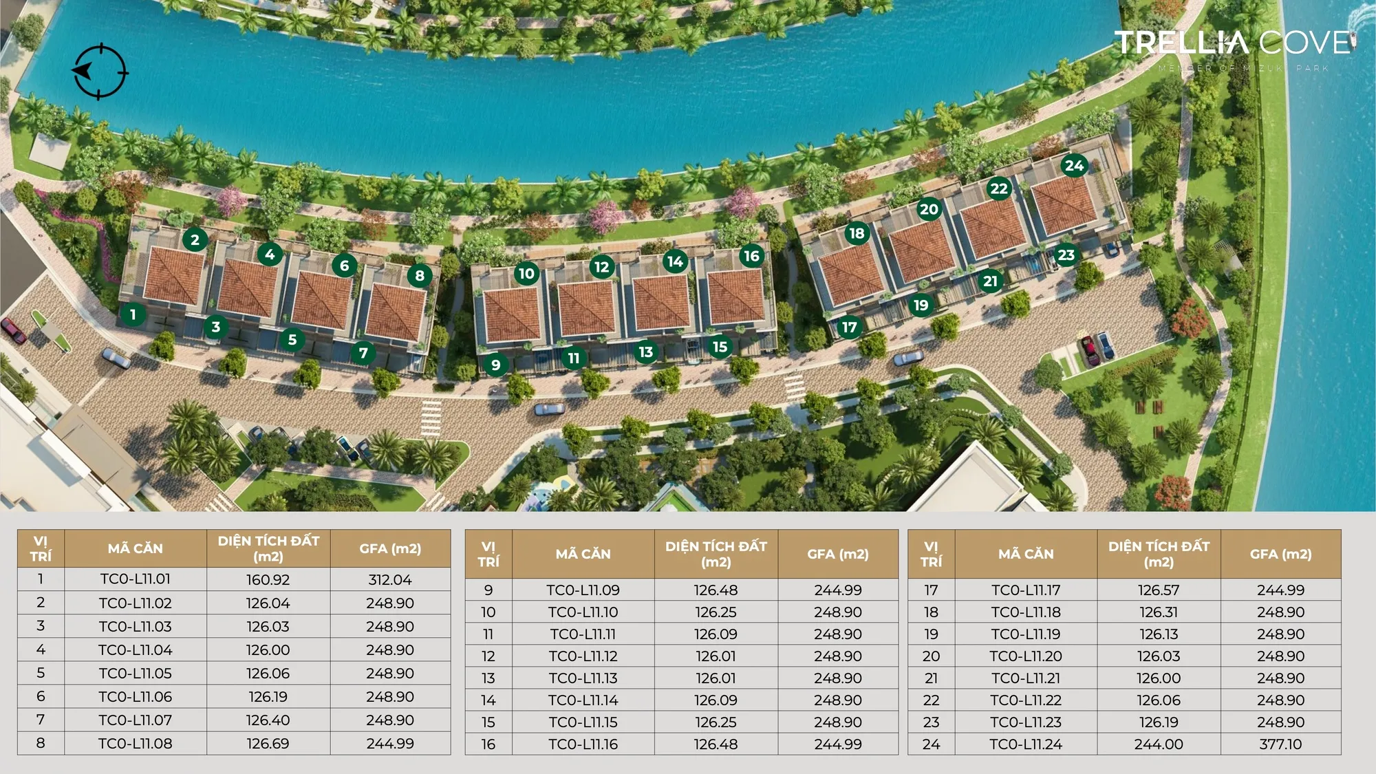 Phối cảnh dãy nhà phố Mizuki Park
