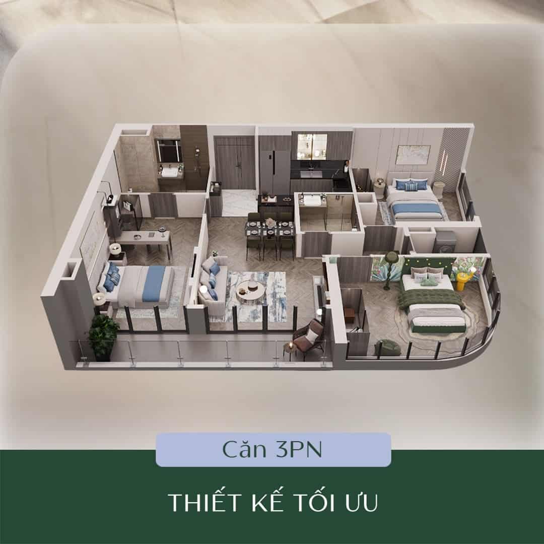 Thiết kế Imperia Green Paradise của MIK Group "Urban Park Residences" 4 Thiết kế căn hộ Imperia