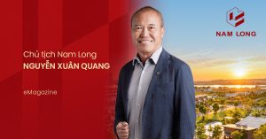 Chân dung Chủ tịch Nam Long Nguyễn Xuân Quang trên nền đô thị lúc hoàng hôn